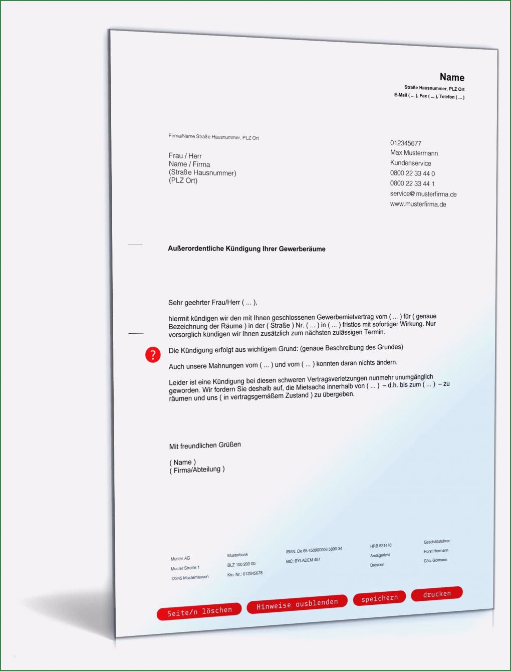 Mietvertrag Grundstück Vorlage Schön Garage Kündigung Muster Genial Mietvertrag Haus Vorlage