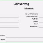 Mietvertrag Vorlage Einfach Genial Kostenlose Vorlage Leihvertrag Privatperson Word