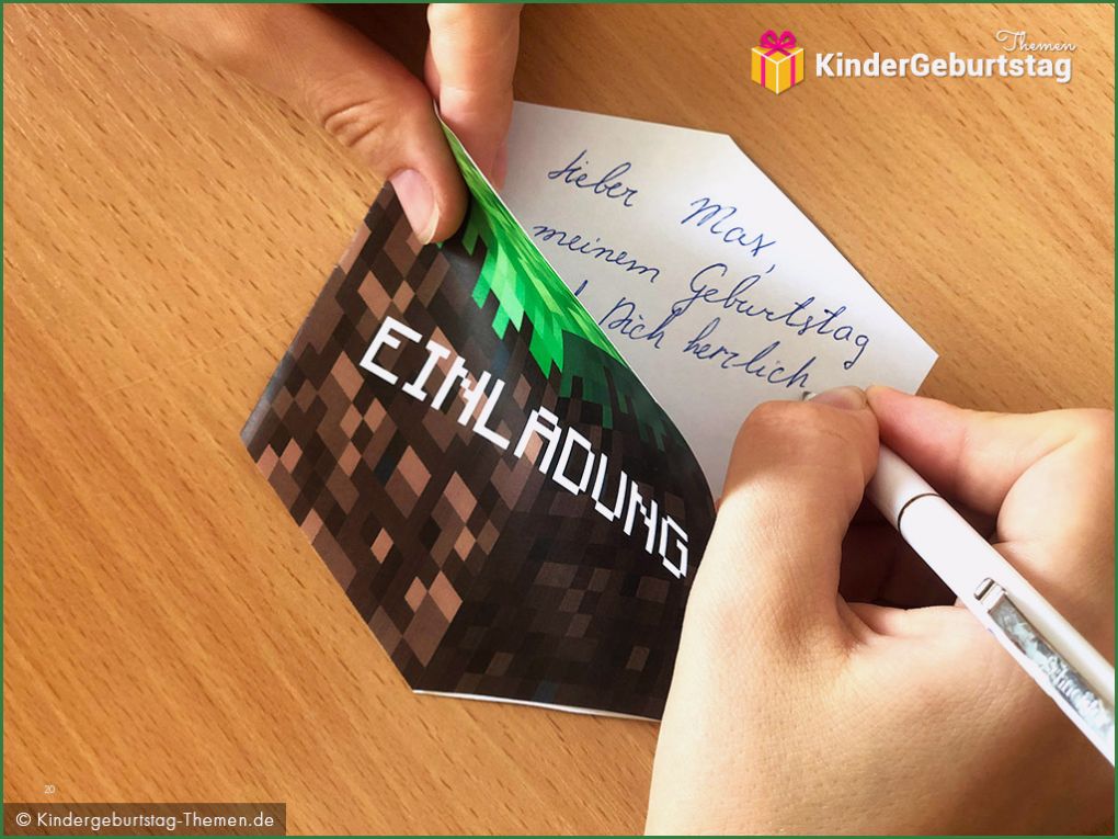 Minecraft Einladungskarten Vorlage Einzigartig Minecraft Einladungskarten Vorlage Zum Ausdrucken