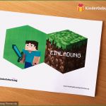 Minecraft Einladungskarten Vorlage Wunderbar Minecraft Einladungskarten Vorlage Zum Ausdrucken