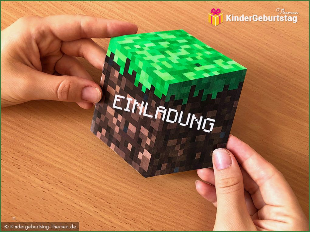 Minecraft Einladungskarten Vorlage Wunderbar Minecraft Einladungskarten Vorlage Zum Ausdrucken