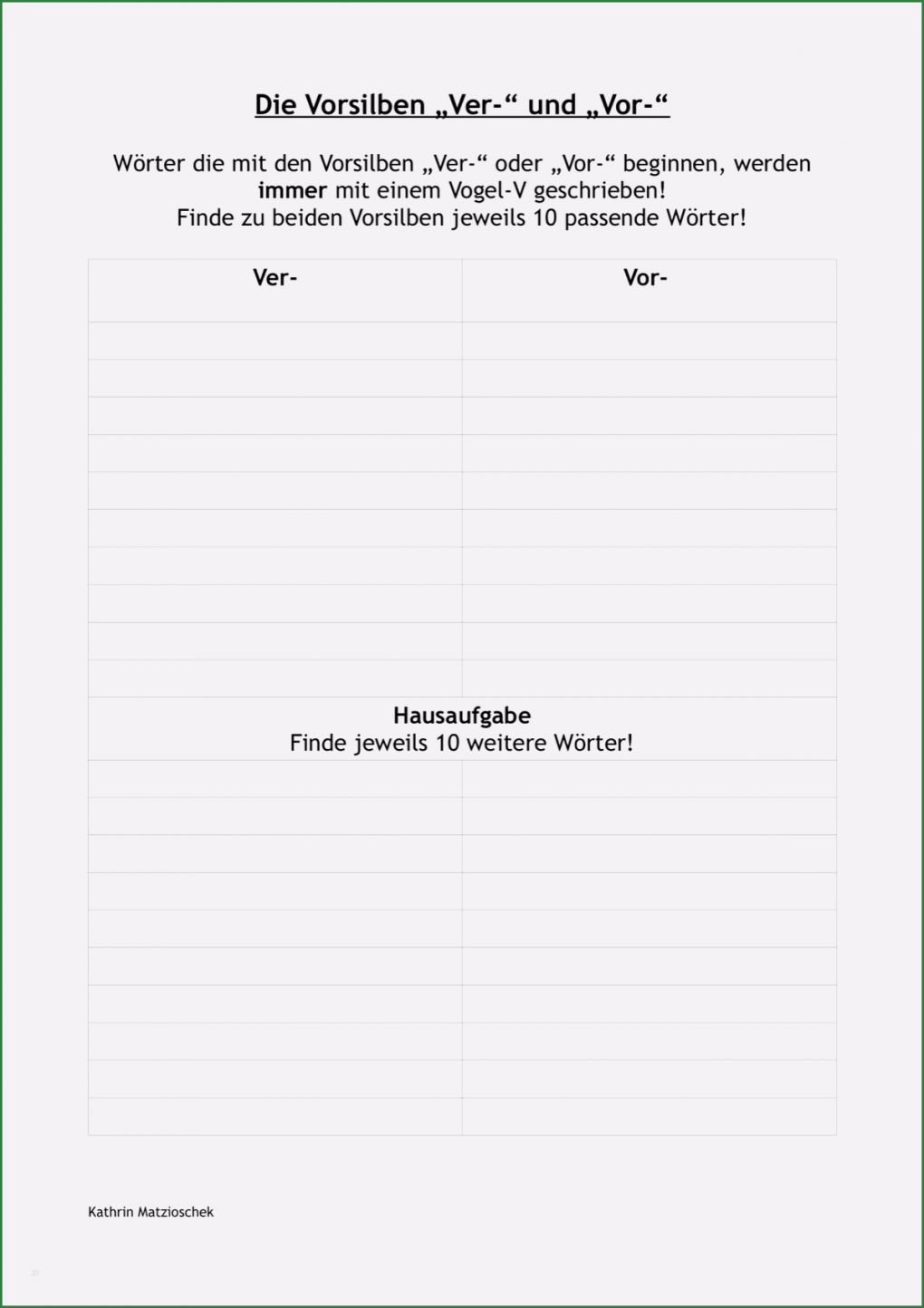 Minilük Vorlagen Großartig Vorsilben "ver" Und "vor" Lrs Dyskalkulie Madoo