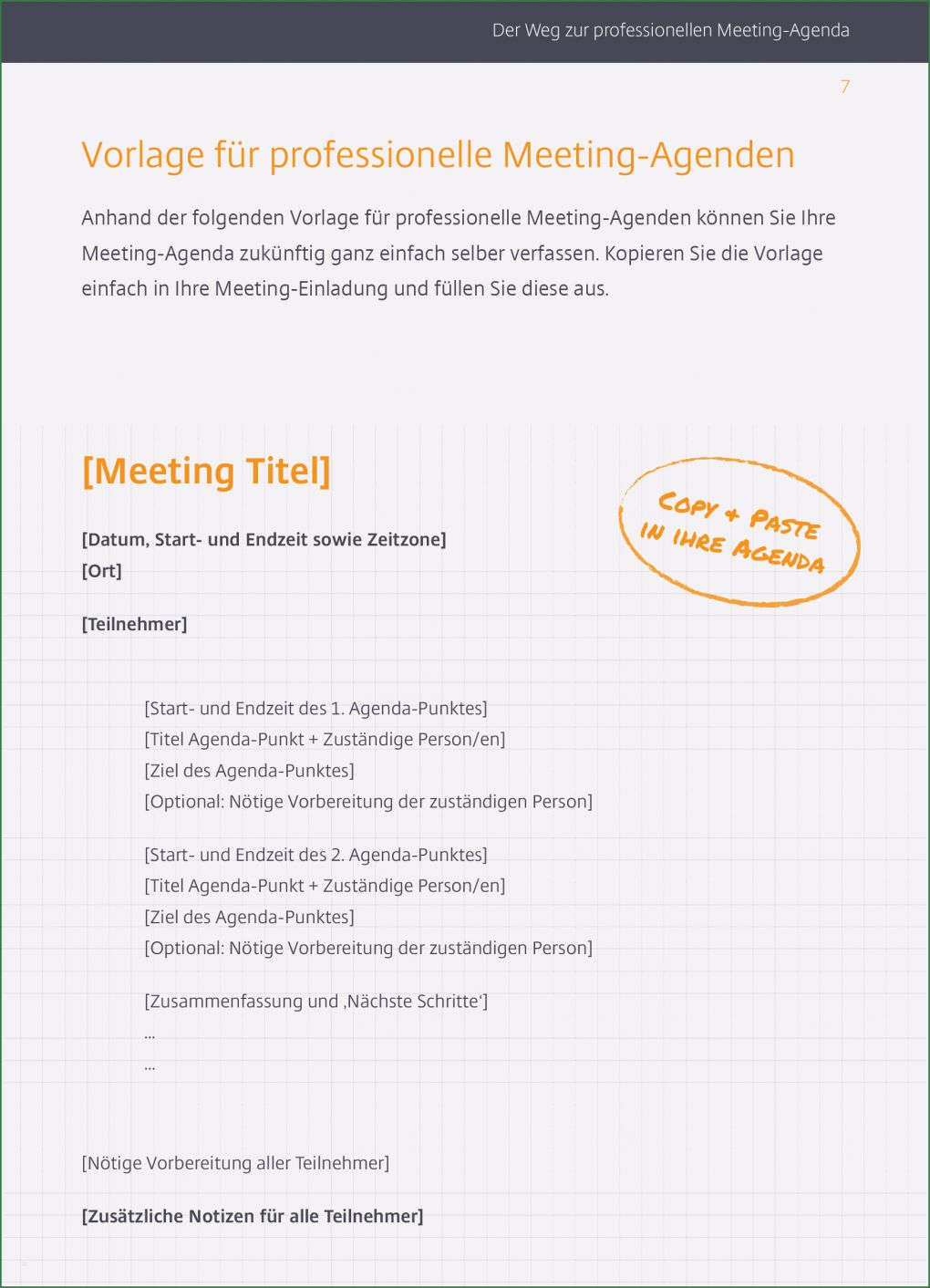 Mitarbeiter Meeting Vorlage Erstaunlich G2m De Der Weg Zur Professionellen Meeting Agenda