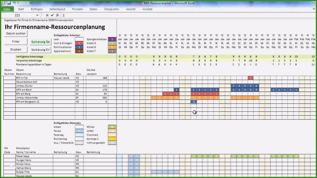 Mitarbeiter Ressourcenplanung Excel Vorlage Erstaunlich Sensationell Ressourcenplanung Excel Vorlage Kostenlos Sie