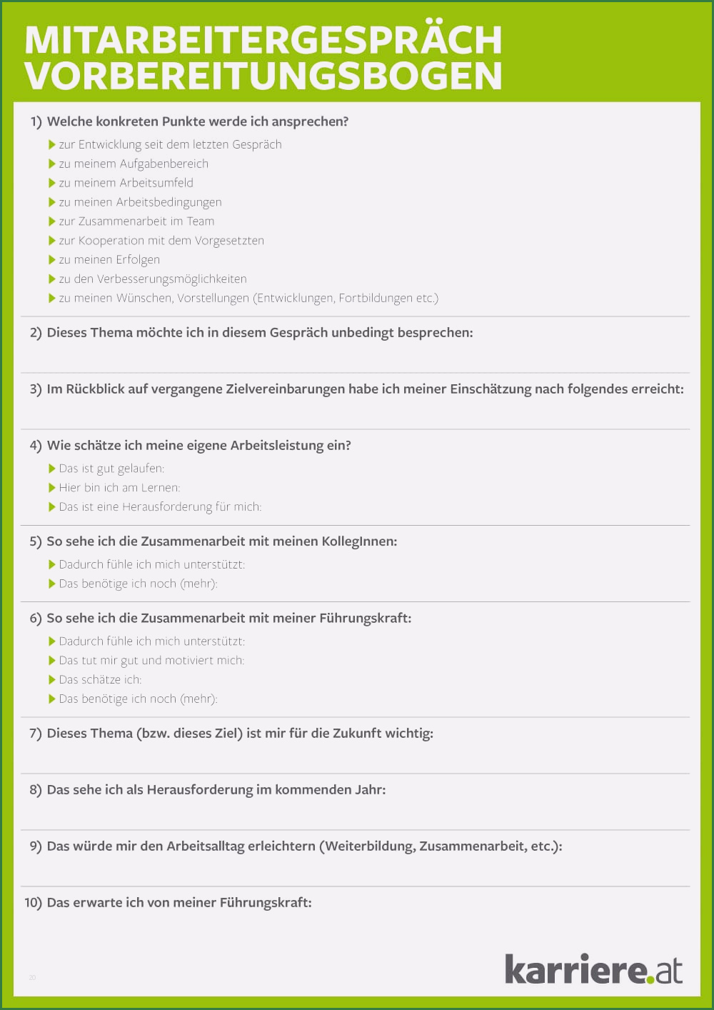 mitarbeitergespraech checkliste