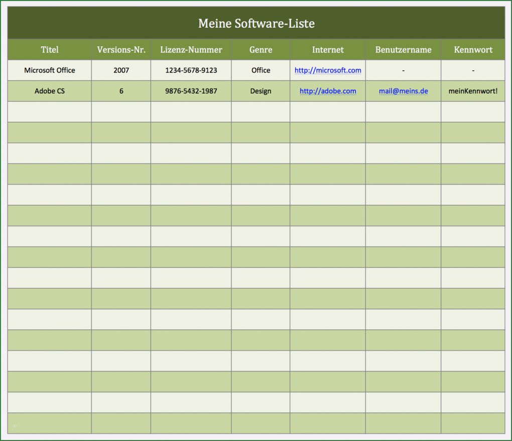 Mitgliederverwaltung Excel Vorlage Kostenlos Großartig software Liste