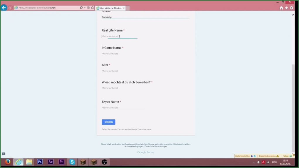 Moderator Bewerbung Vorlage Angenehm Minecraft Server Moderator Bewerbung