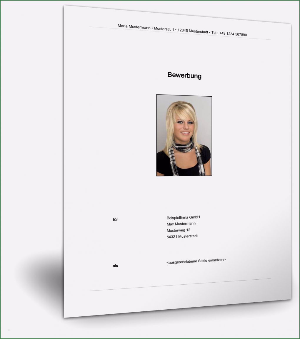 Moderator Bewerbung Vorlage Hübsch Initiativbewerbung › Der Mustermann
