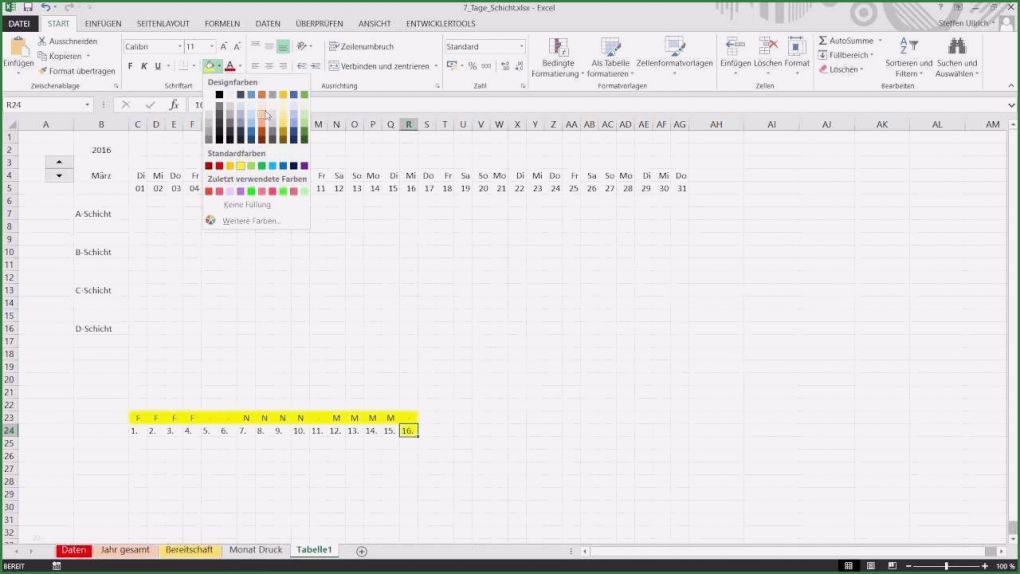 Monats Schichtplan Excel Vorlage Neu 15 4 Schichtplan Muster