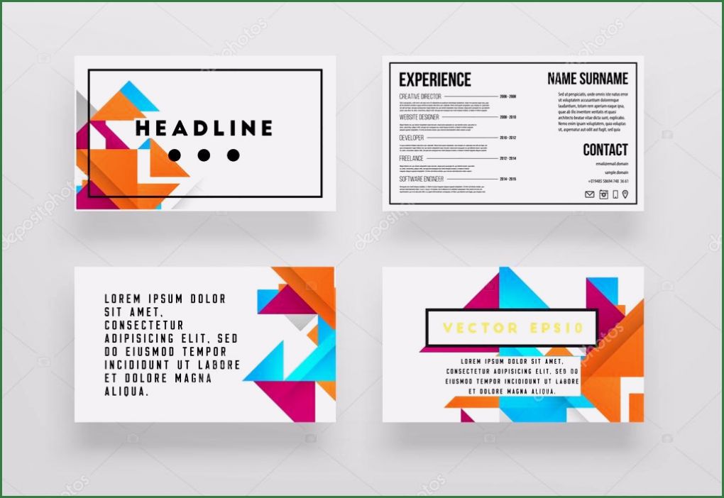 Motive Visitenkarten Vorlagen Gut Visitenkarten Vorlagen — Stockvektor © Ozerina