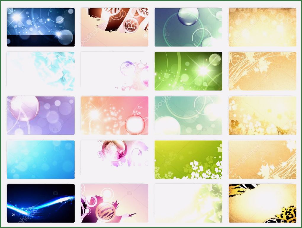 Motive Visitenkarten Vorlagen Süß Variedade De 20 Modelos De Cartões De Visita Horizontal