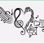 Music Tattoo Vorlagen Einzigartig Sheet Music with Music Notes Clef and Flowers by