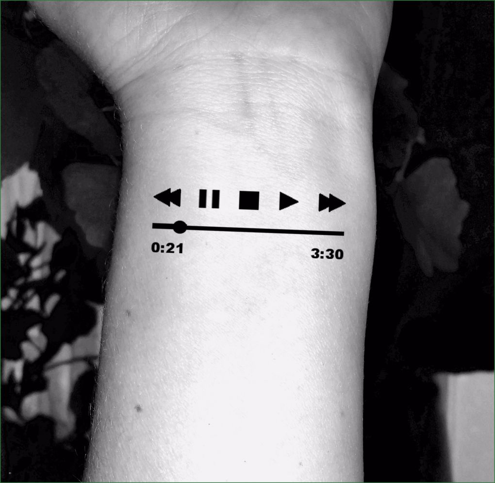 Music Tattoo Vorlagen Elegant Music Temporary Tattoo Music Player Tattoos Fake Tattoos