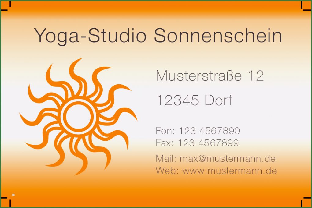 Muster Visitenkarten Vorlagen Schön Vorlagen