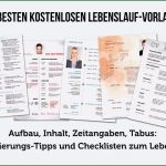 Muster Vorlage Lebenslauf Kostenlos Genial Lebenslauf Vorlagen Tipps Und Gratis Word Muster