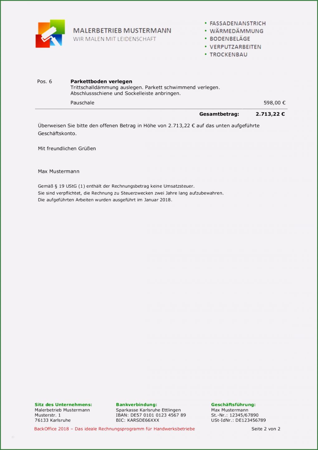 Muster Vorlage Rechnung Kleinunternehmer Bewundernswert 15 Vorlage Angebot Kleinunternehmer Vorlagen123