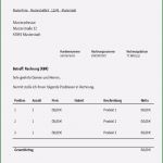 Musterrechnung Kleinunternehmer Word Vorlage Erstaunlich Kleinunternehmer Rechnung
