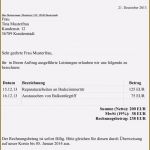 Musterrechnung Kleinunternehmer Word Vorlage Neu 10 Musterrechnung Kleinunternehmer