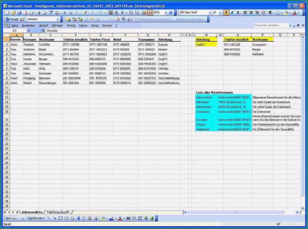 Namensschilder Excel Vorlage Wunderbar 12 Kontaktliste Excel Vorlage