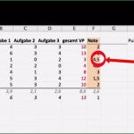 Notentabelle Excel Vorlage Genial Klassenarbeiten Korrigieren Mit Excel Notenschlüssel