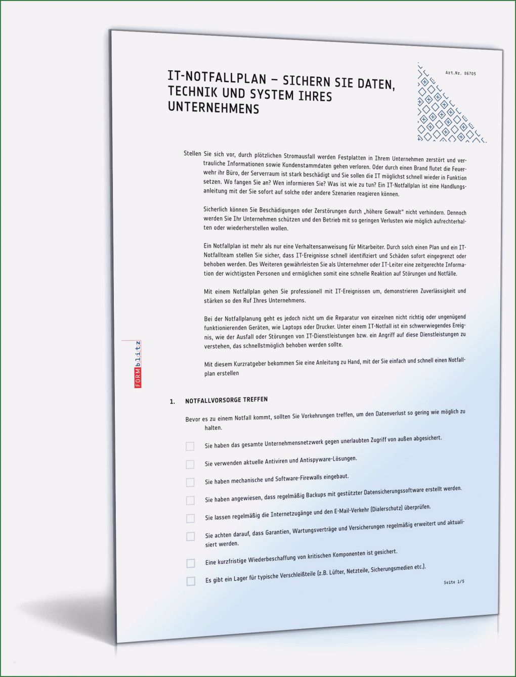 Notfallplan Erstellen Vorlage Schönste It Notfallplan Checkliste Zum Download