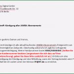 O2 Handyvertrag Kündigen Vorlage Pdf Großartig Jamba Kündigen Vorlage Download Chip