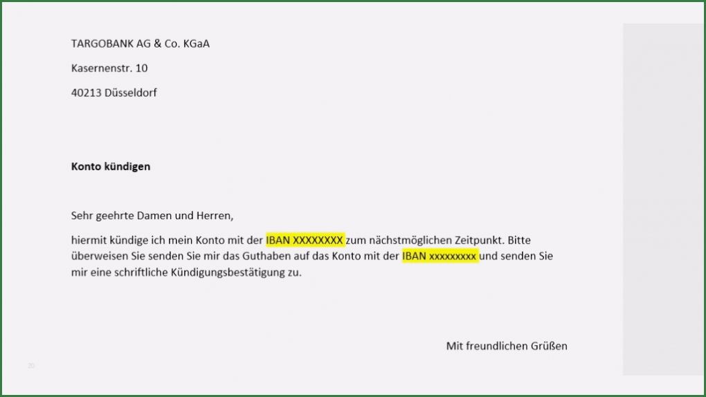 P Konto Kündigen Vorlage Wunderbar Targobank Konto Kündigen so Geht S Chip