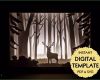Paper Cut Light Box Vorlage Best Of Template Deer In the Woods Paper Cut File Silhouette