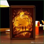 Paper Cut Light Box Vorlage Erstaunlich Großhandel Papercut Box Lampe Papercut Leuchtkasten 3d
