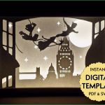 Paper Cut Light Box Vorlage Luxus Template Peter Pan Paper Cut File Silhouette Light Box