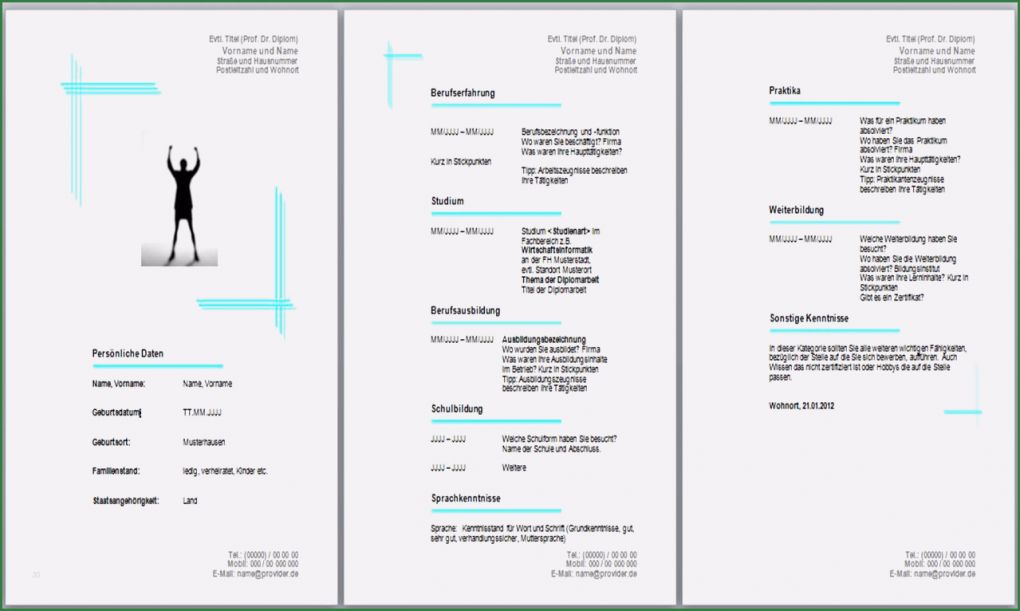 Pdf Lebenslauf Vorlage Neu 14 Lebenslauf Muster Kostenlos Pdf