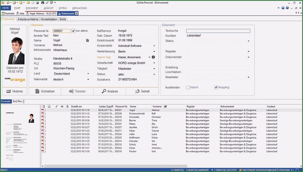 Personalakte Vorlage Fabelhaft Digitale Personalakte Iqakte Personal Iqdoq Gmbh
