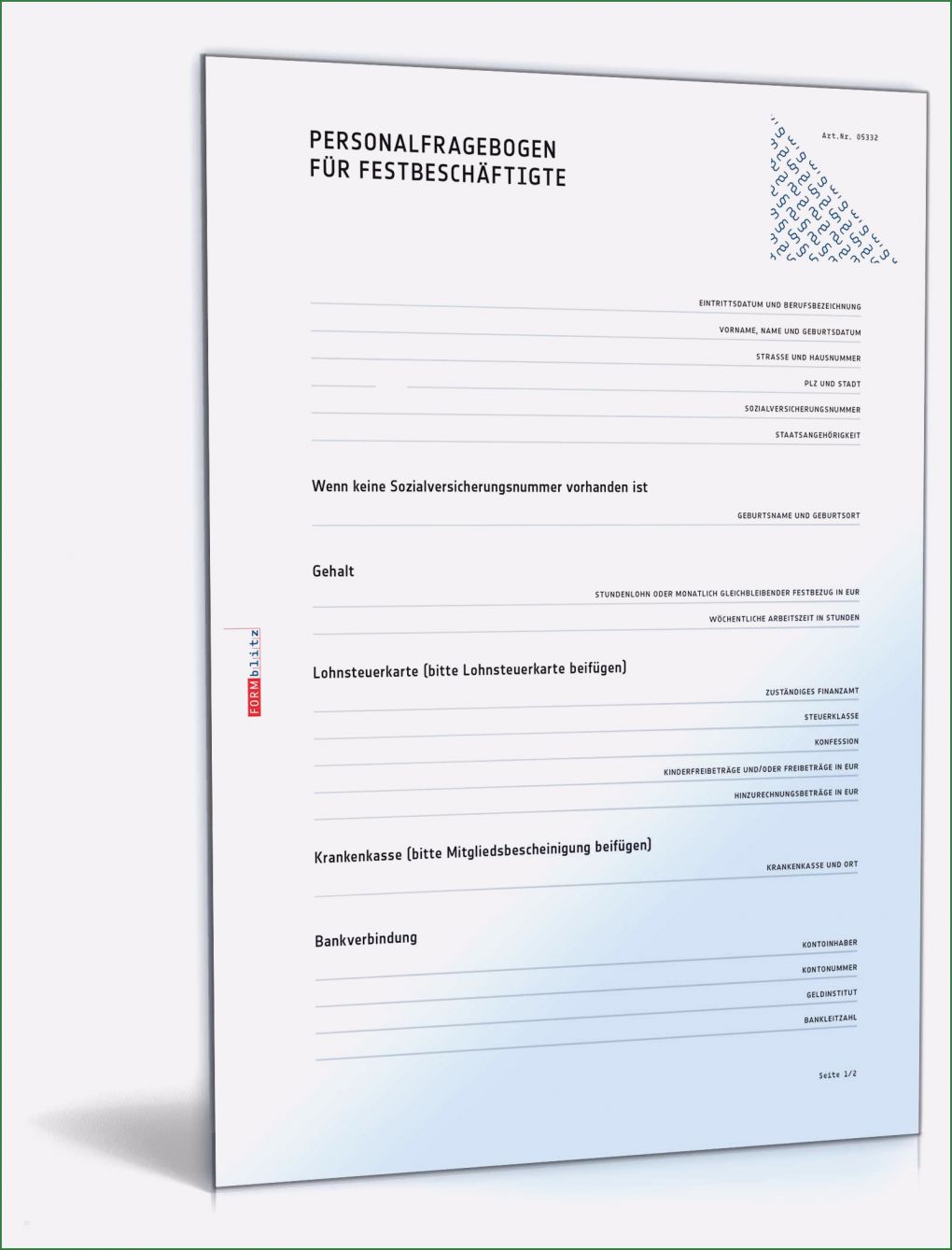 Personalfragebogen Pdf Vorlage Beste Personalfragebogen Für Festbeschäftigte Vorlage Zum Download
