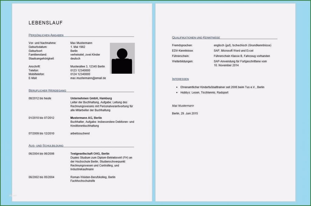 Personalfragebogen Pdf Vorlage Neu Lebenslauf Muster Kostenlos Vorlage Beispiele
