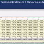 Personalkostenplanung Excel Vorlage Kostenlos Schönste Datafactory Center