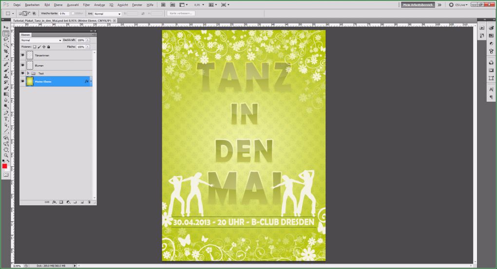 Photoshop Plakat Vorlagen Erstaunlich Tutorial Plakat Für Den &quot;tanz In Den Mai&quot; Gestalten