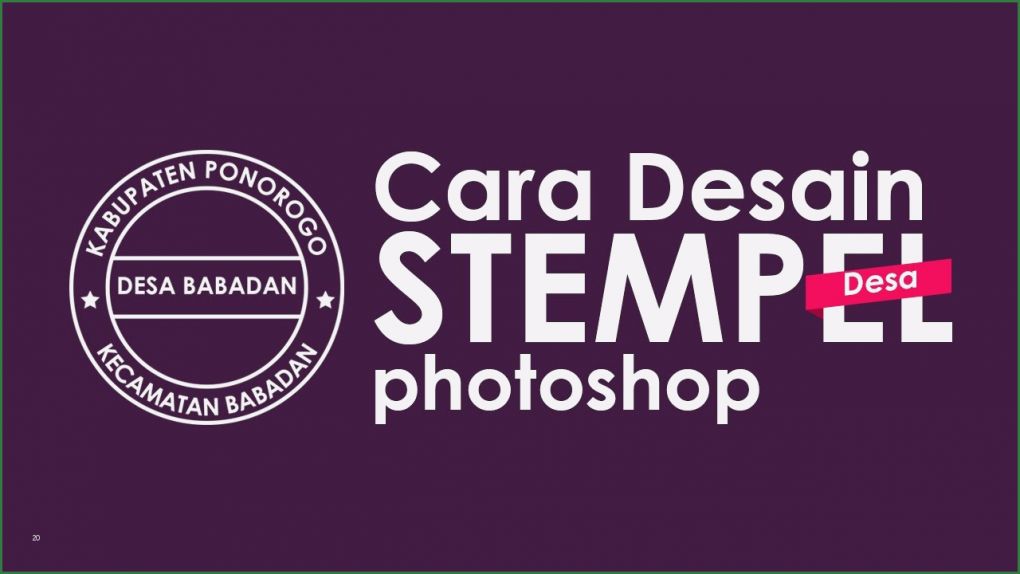 Photoshop Stempel Vorlage Beste Cara Desain Stempel Dengan Shop Shop Tutorial