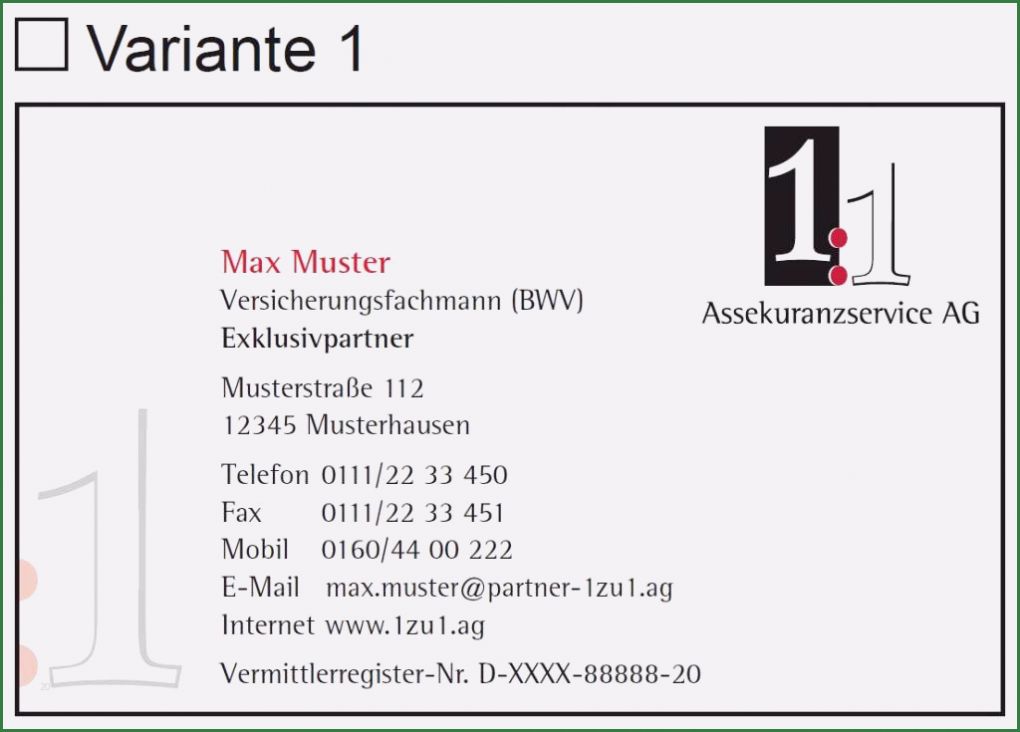 Photoshop Stempel Vorlage Cool Visitenkarten §84 Webshop 1 1 assekuranzservice Ag