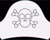 Piratenhut Basteln Vorlage Großartig Gorro Pirata Para Colorear