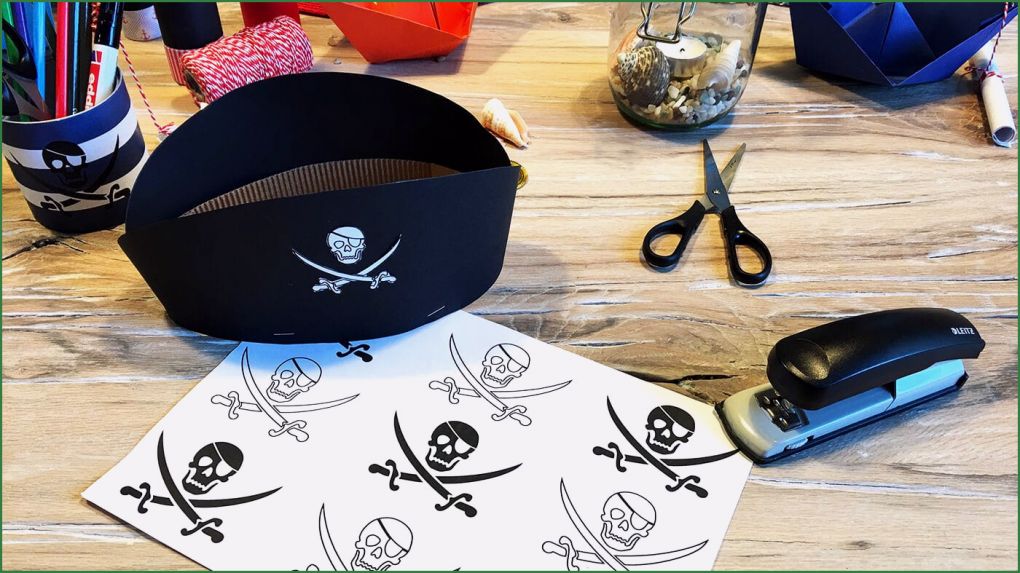 Piratenhut Basteln Vorlage Schön Piratenhut Bastelvorlage