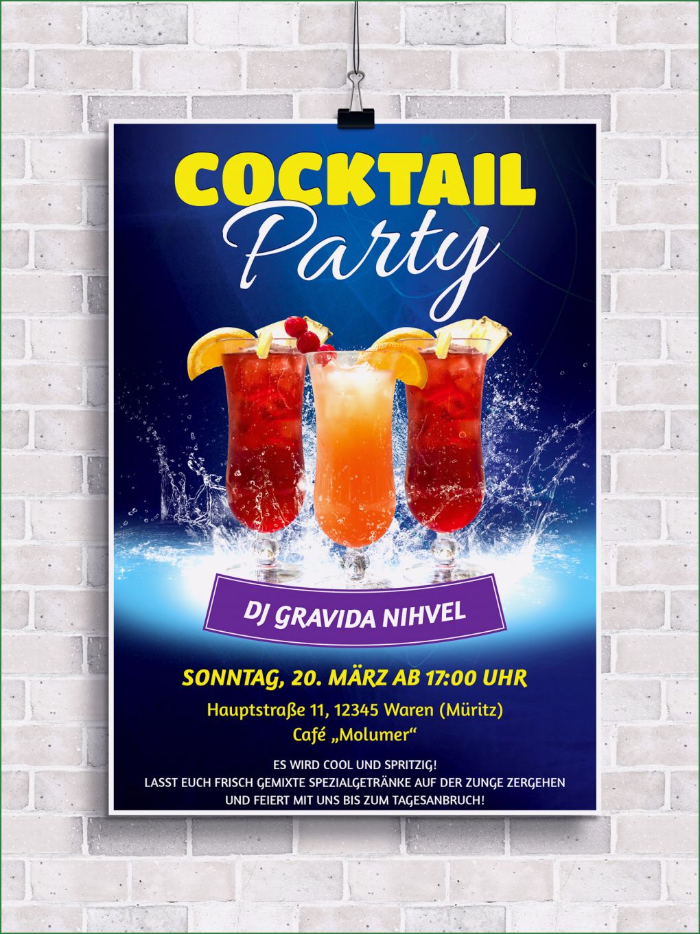 Plakat Layout Vorlagen Erstaunlich Party Flyer Plakate