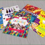 Plakat Layout Vorlagen Wunderbar Plakat Und Flyervorlagen Für Karneval Und Fasching