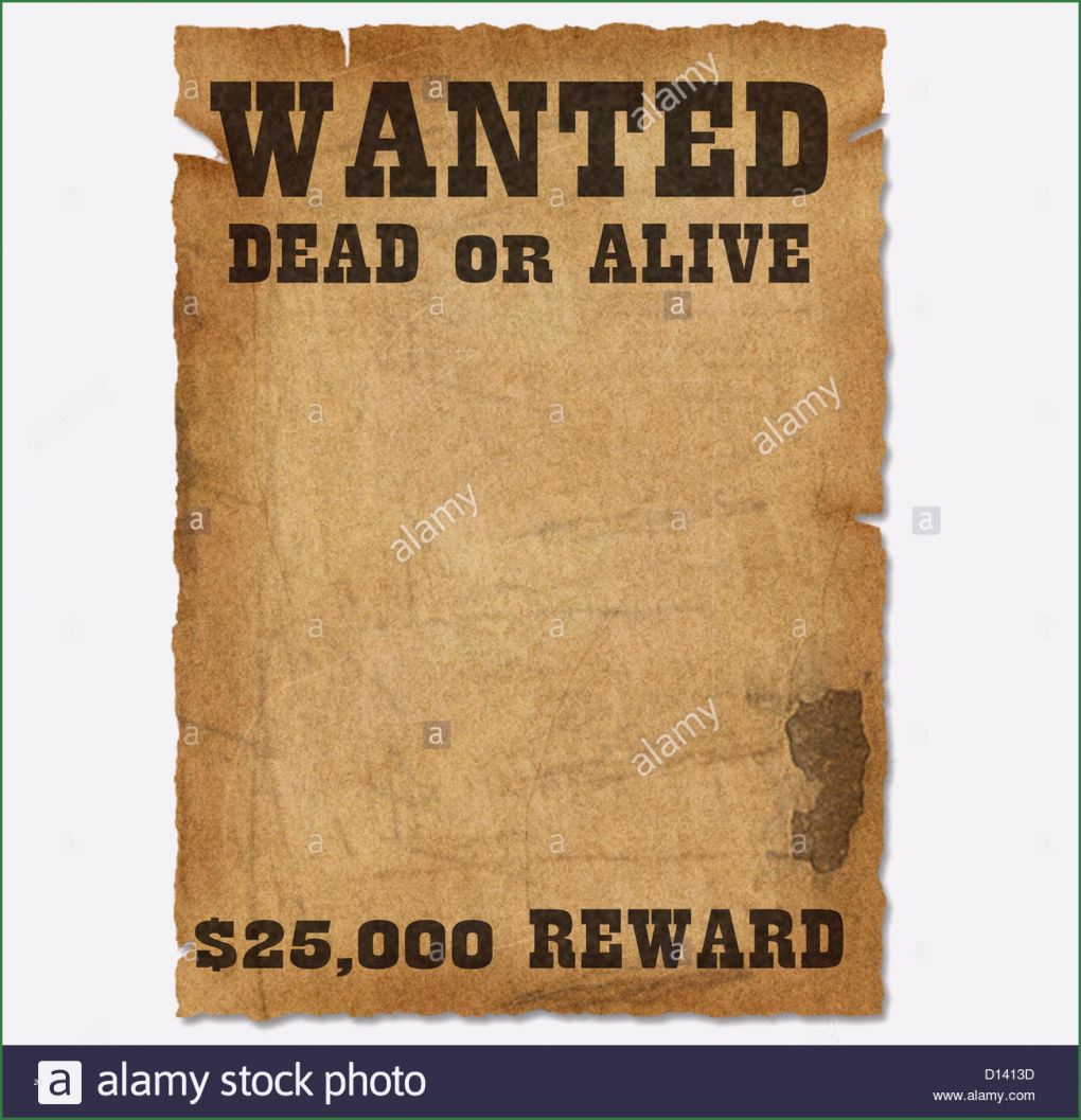 Plakat Vorlage Word Best Of Plakat Vorlage Mit Bounty Belohnung Wollte Stockfoto Bild