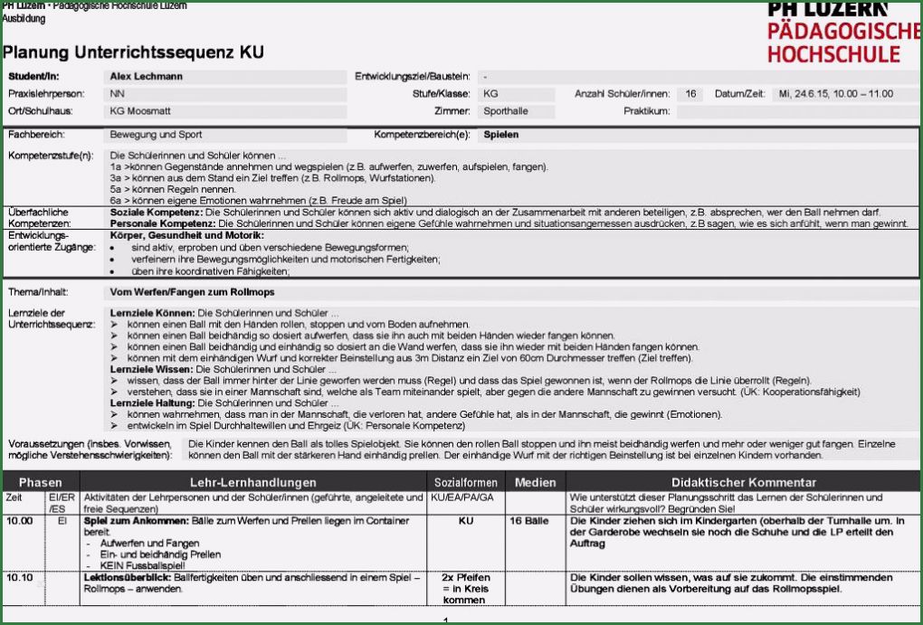 Planung Kindergarten Vorlage Elegant Unterricht
