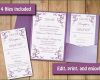Pocketfold Vorlage Genial Wedding Pocketfold Invitation Template Instant Download