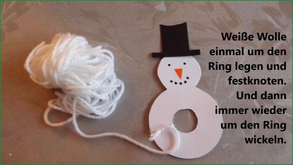 Pompon Vorlage Erstaunlich Kleiner Schneemann