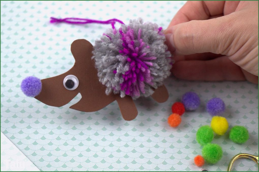 Pompon Vorlage Süß Igel Basteln 9 Ideen Praktische Vorlagen Zum
