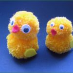 Pompon Vorlage Wunderbar Oster Küken Aus Pompons Basteln Diy