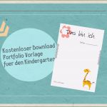 Portfolio Krippe Vorlagen Einzigartig Kita Living