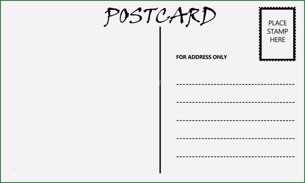 Postkarte Rückseite Vorlage Indesign Bewundernswert Postkarte Vorlage